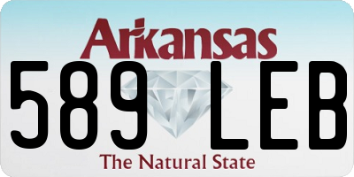 AR license plate 589LEB