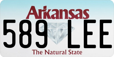 AR license plate 589LEE