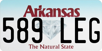 AR license plate 589LEG