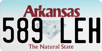 AR license plate 589LEH