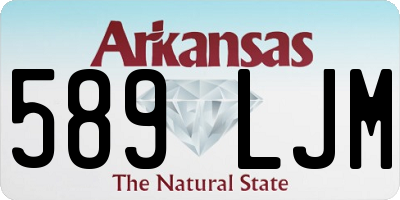 AR license plate 589LJM