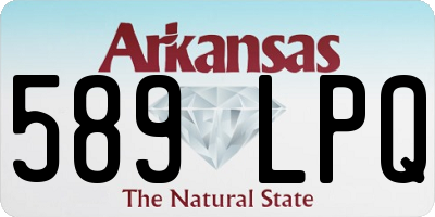 AR license plate 589LPQ