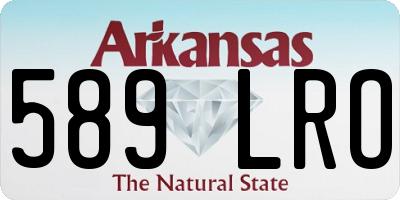 AR license plate 589LRO