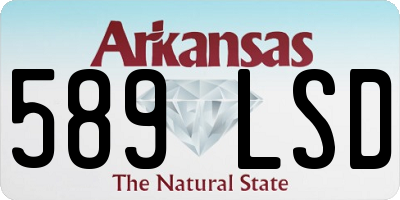 AR license plate 589LSD