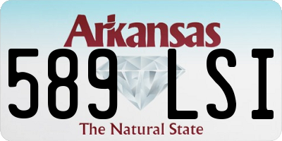 AR license plate 589LSI