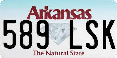 AR license plate 589LSK