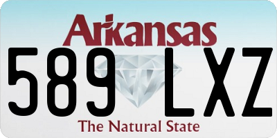 AR license plate 589LXZ