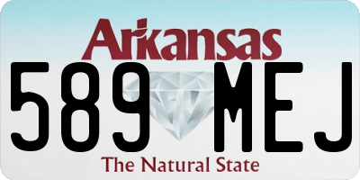 AR license plate 589MEJ