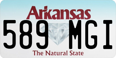 AR license plate 589MGI