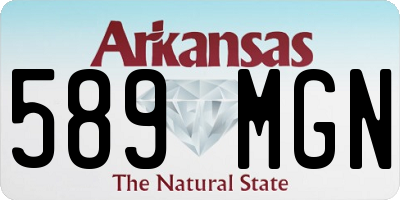 AR license plate 589MGN