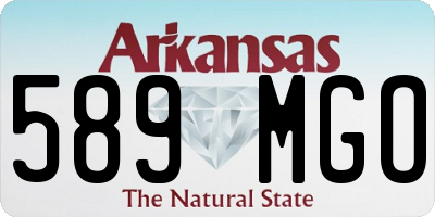 AR license plate 589MGO