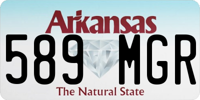 AR license plate 589MGR