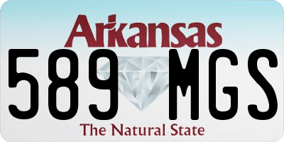 AR license plate 589MGS