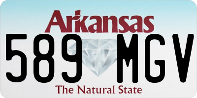 AR license plate 589MGV