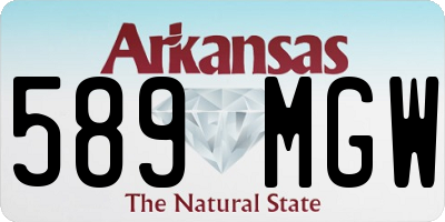 AR license plate 589MGW
