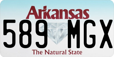 AR license plate 589MGX