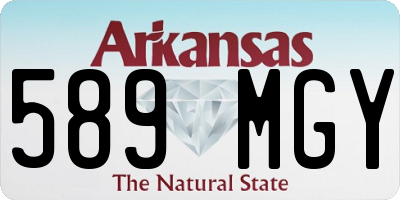 AR license plate 589MGY