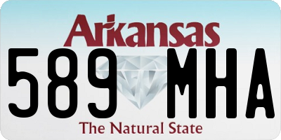 AR license plate 589MHA