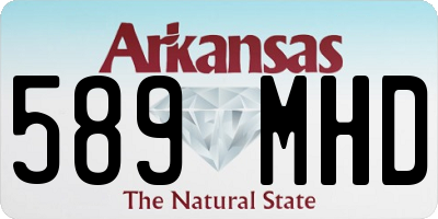 AR license plate 589MHD