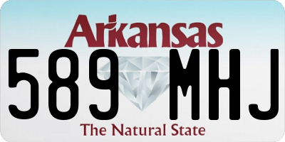 AR license plate 589MHJ