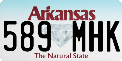 AR license plate 589MHK