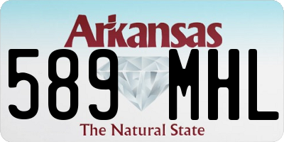 AR license plate 589MHL