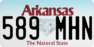 AR license plate 589MHN