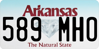 AR license plate 589MHO