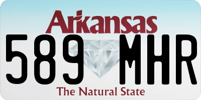 AR license plate 589MHR