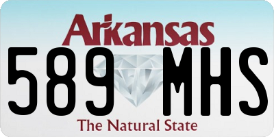 AR license plate 589MHS