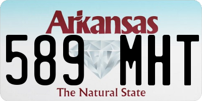 AR license plate 589MHT