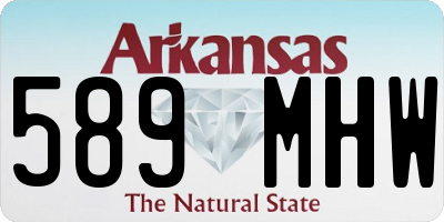 AR license plate 589MHW