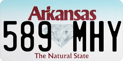 AR license plate 589MHY