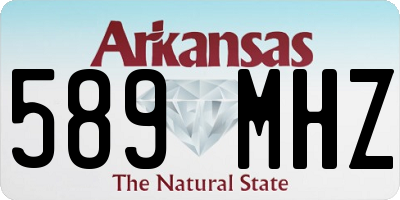 AR license plate 589MHZ