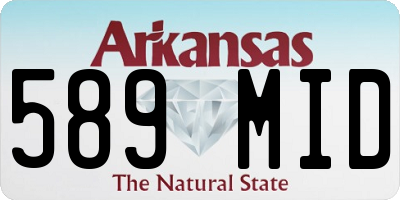 AR license plate 589MID