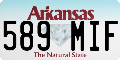 AR license plate 589MIF