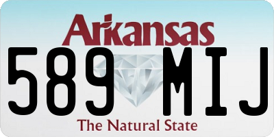 AR license plate 589MIJ