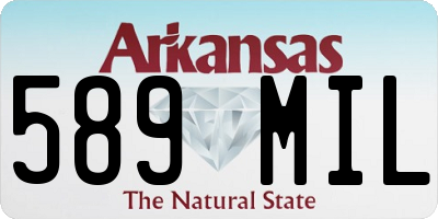 AR license plate 589MIL