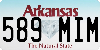 AR license plate 589MIM