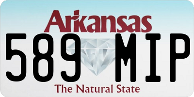 AR license plate 589MIP