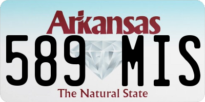 AR license plate 589MIS