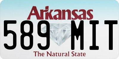 AR license plate 589MIT
