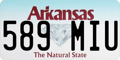 AR license plate 589MIU