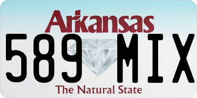 AR license plate 589MIX