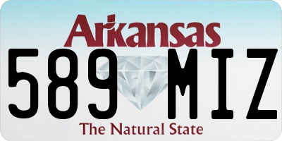 AR license plate 589MIZ