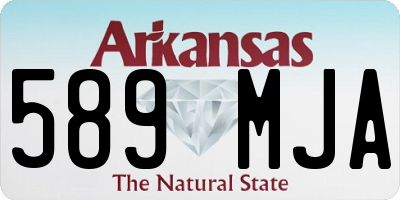 AR license plate 589MJA
