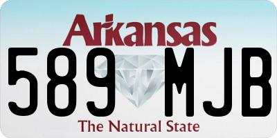 AR license plate 589MJB