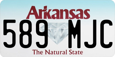 AR license plate 589MJC