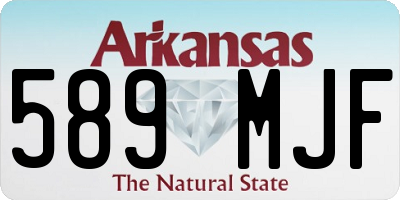 AR license plate 589MJF