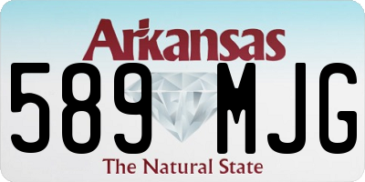 AR license plate 589MJG